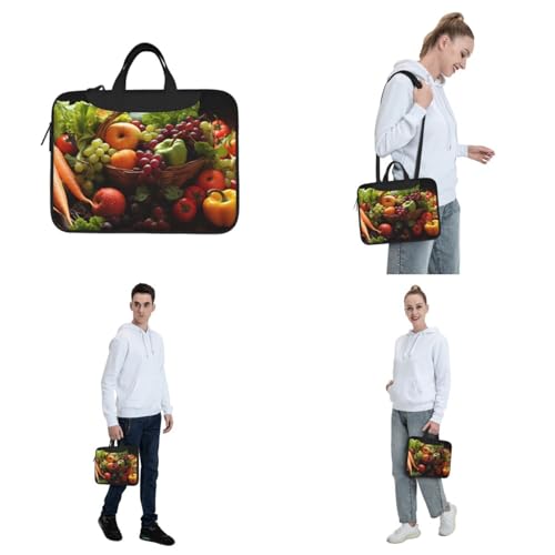 Maletín para portátil con diseño colorido de vegetales 15.6 pulg miniatura 7