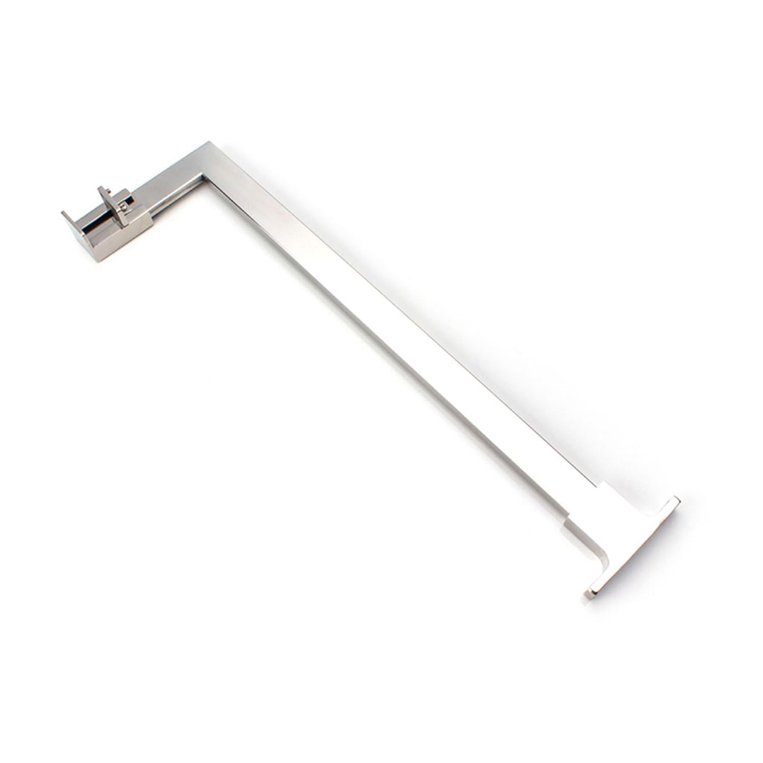 Stabilizator w kształcie litery L uchwyt stabilizujący drążek do ściany prysznicowej Walk In stal szlachetna srebrny 90 cm