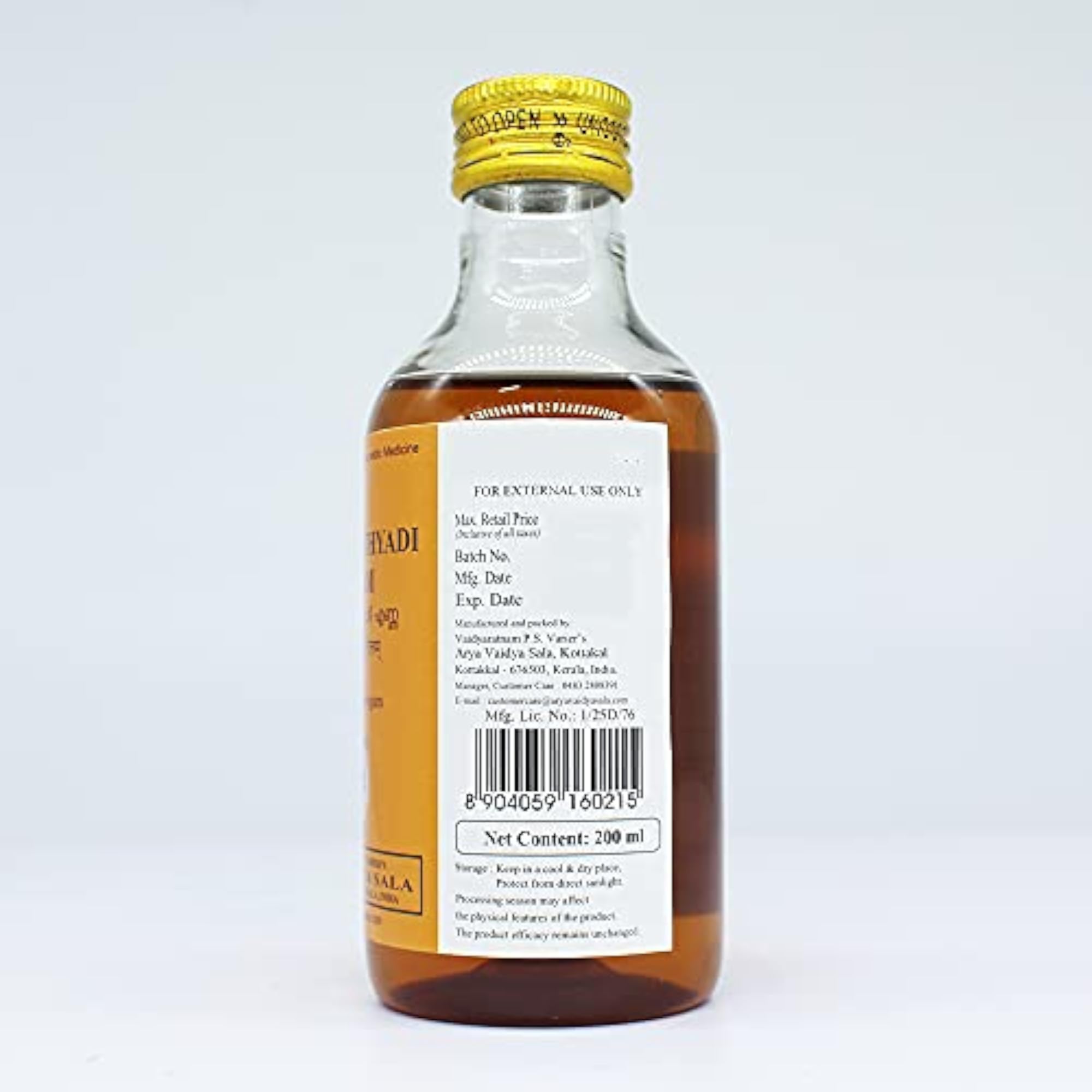 Golden Oldie Herbs Karpasasthyadi Tailam-200Ml, Pack Of 2