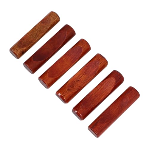 Cabilock 6pcs Wooden Chopstick Rests Elegant Kitchen Tabletop Utensil Holder for Spoons Forks and Chopsticks Practical and Easy to Clean Dining Accessory for Home and Restaurant