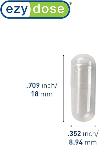 Miniatura 8 de EZY DOSE Gelatina tamaño 4 cápsulas, cápsula de gel vacía para una fácil composición y llenado de suplementos en polvo, medicamentos y vitaminas,