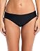 Ocean Blues Women's Swim Standard Adjustable Waist Bikini Bottom, Black, Medium