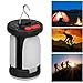 Solar Camping Lantern, 6 Gear Foldable Portable Waterproof Solar Emergency Charging Lamp with USB Output, Camping Light Tent Lantern for Outdoor Hiking Emergency