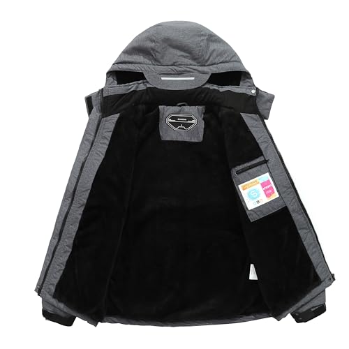 Utwgn Men'S Ski Jacket Winter Warm Snow Coat Waterproof Windbreaker Hooded Work Outerwear Snowboarding Jackets thumb #3