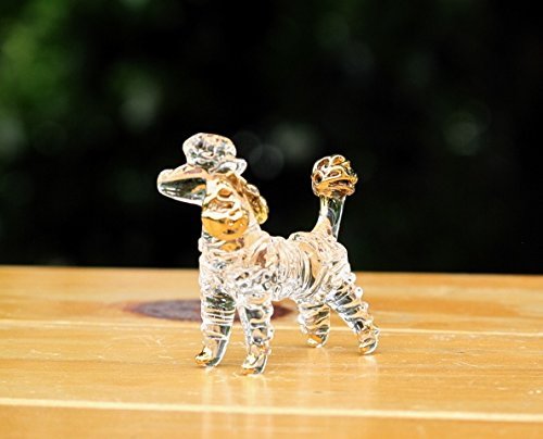 Amazon.co.jp: We Are Handmade 手作り手吹きガラスのプードル犬