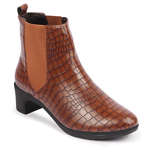 Image of FAUSTO Women Flared Heel Boots