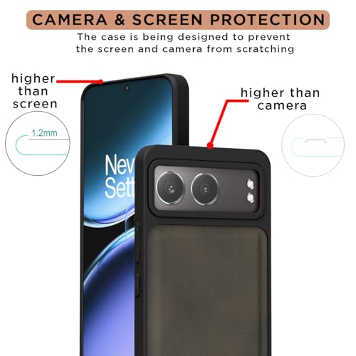 Image of Pikkme Back Cover for OnePlus Nord 4 5G | PU Leather, Full Camera Protection, Super Soft-Touch & Raised Edges Bumper Case (Brown)