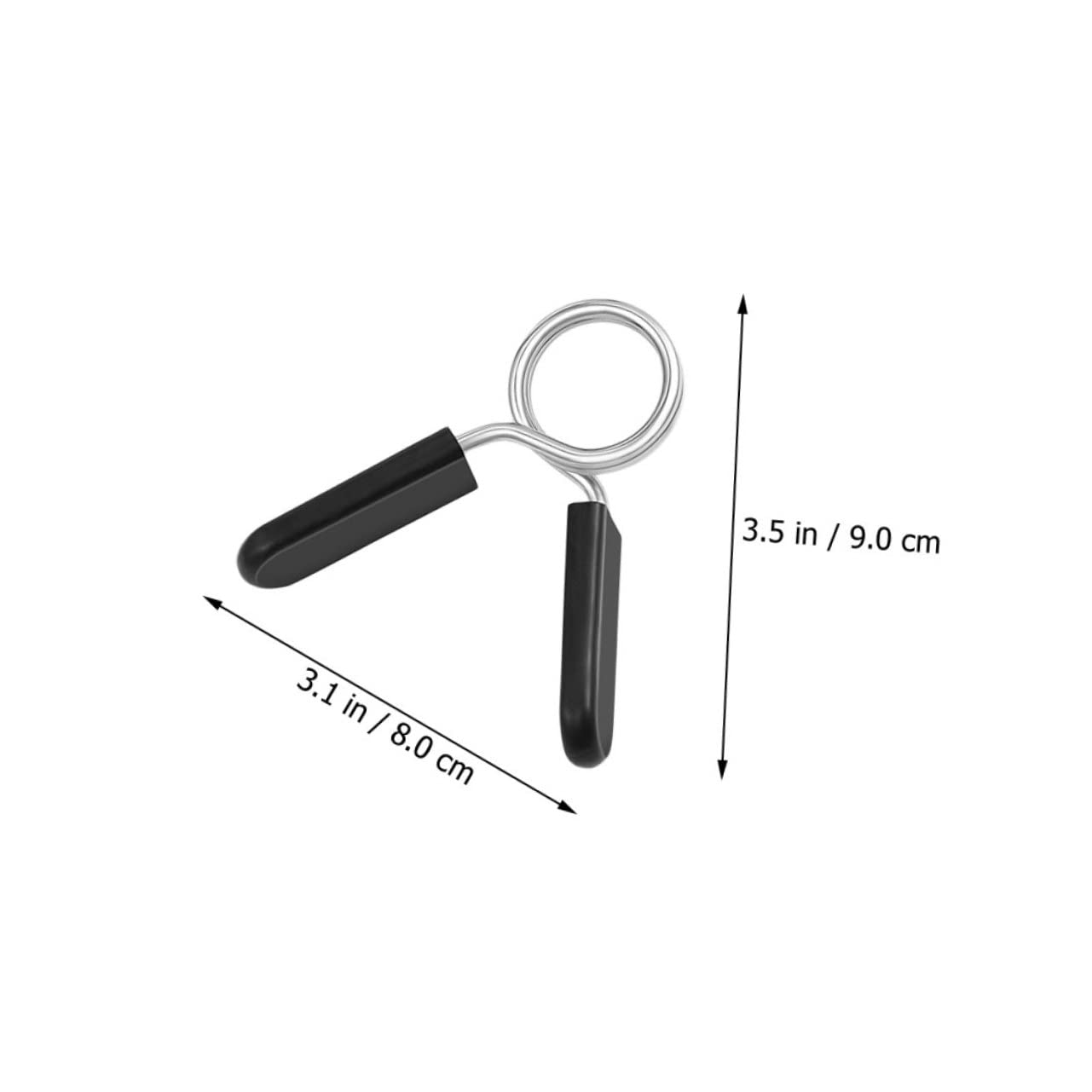BESTonZON 4Pcs Spring Clip Collars for Dumbbell Bars Durable Dumbbell Clamps for Secure Weightlifting and Strength Training Prevents Weight Plates From Slipping Off