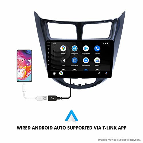 Image of 9 Inches Advanced Car Radio Receiver Android 10 System for Hyundai Verna Fluidic with 2GB /16GB RAM & ROM, Gorilla Glass /Full HD Display /WiFi /GPS /SWC and HD Parking Camera /CP