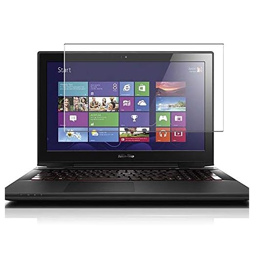 Vaxson Anti-blått ljus härdat glas skärmskydd, kompatibelt med Lenovo Y70-70 17,3 tum synligt område, 9H filmskydd skydd skydd [INTE fodral]