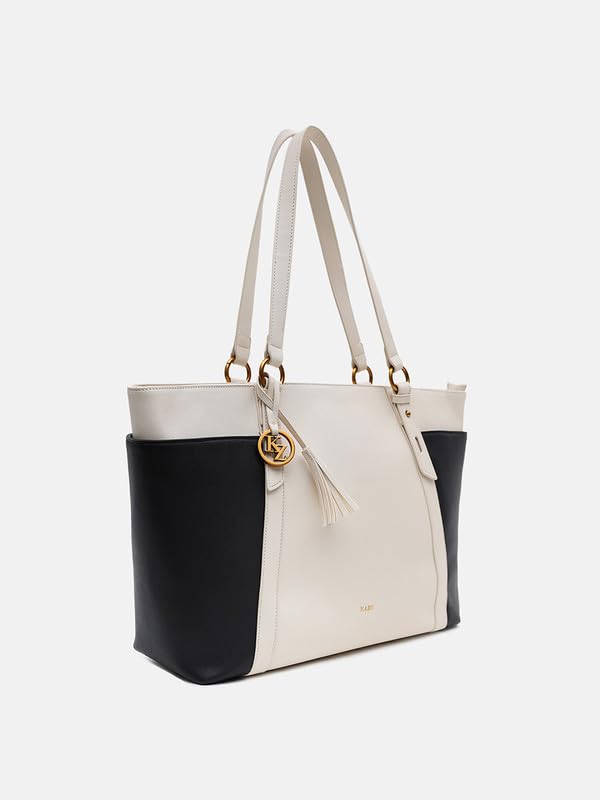 Image of Kazo Karl Tote | Premium Faux Leather Handbag for Women | Minimalist Structured Shopper for Work & Transit