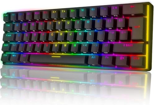 Clavier mécanique 60% anti-ghosting pour éviter les erreurs de frappe