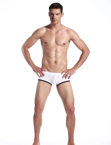 SEOBEAN Mens Hipster Panties Sexy Trunk Nano Boxer Brief Underwear 21362