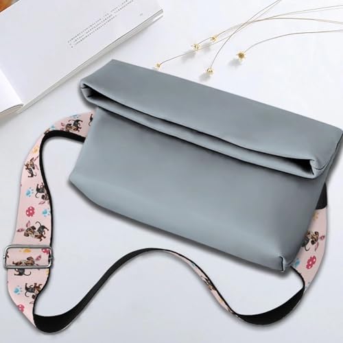Image of GLENLCWE Dachshund Mushroom Purse Straps Replacement Crossbody Adjustable Bag Strap for Purses, Wide Shoulder Strap for Women Guitar Purses