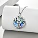 URONE Sister Gifts 925 Sterling Silver Celtic Knot Tree of Life Sister Pendant Necklace Gift for Sisters