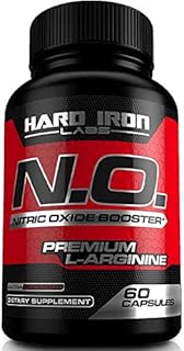 Nitric Oxide Supplement L Arginine Extra Strength - Premium N.O. Pump Pre Workout Booster Pills with Citrulline, AAKG, Beta Alanine, Muscle Strength & Energy to Train Harder - 60 Veggie Capsules