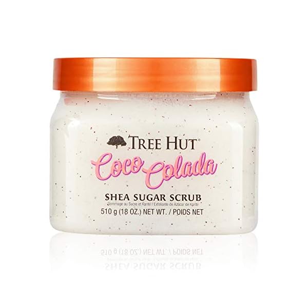 Tree Hut Shea Sugar Scrub Coco Colada, 18 oz, Ultra Hydrating and Exfoliating Scrub for Nourishing Essential Body Care