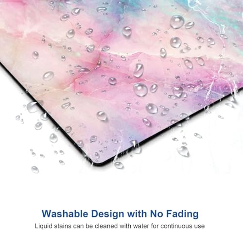 Image of Premium-Textured Mouse Pad, Non-Slip Rubber Base Mousepad for Laptop, Computer & PC, 9.5x7.9 in - Enhanced Precision, Ergonomic Comfort, Ideal for Gaming & Office (Dream Marble)