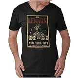 John Lennon New York City Concert '72 V-Neck T Shirts Men Women Black