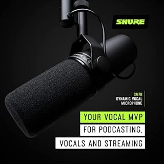 Shure SM7B Microfono dinamico vocale per trasmissione, podcast e registrazione