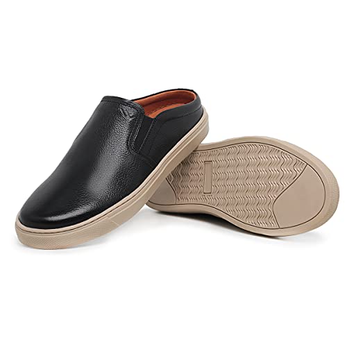 MULE MASCULINO FORRADO EM COURO MACIO 12060 COURO PRETO (39, 12060 PRETO)