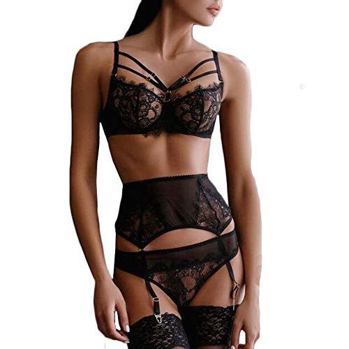 Sous-vêtements sexy en dentelle fine et bandage noir pour une silhouette sculptée