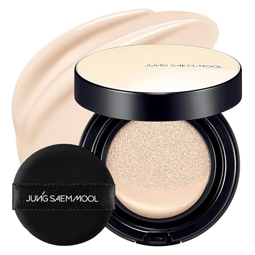 Image of JUNG SAEM MOOL Essential Skin Nuder Cushion | Natural Finish, Buildable Coverage Cushion Foundation by Korean Makeup Artist (Refill Not Included, 0.49 Fl Oz, SPF 50), 13 Fair
