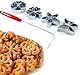 Traditionelle Teigform - Hworost, Waffeleisen, Waffelbäckerei Spreewaldschleifen Set 4 Stück (2cm)