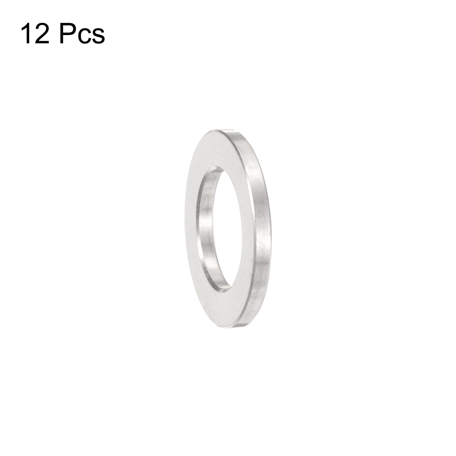 QUARKZMAN Lot De 12 Entretoises Aluminium M12 - Alésage 12mm X OD 20mm X Longueur 6mm - Bague De Vis Ronde Finition Lisse Pour Électronique Et Mécanique