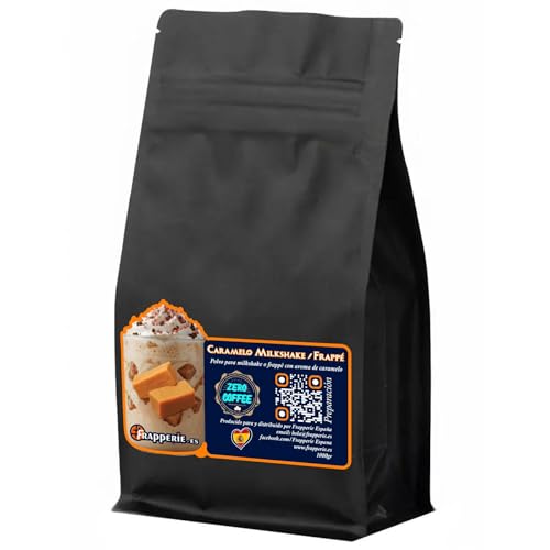 Polvo para Caramelo Milkshake Frappé | Batido Frappé en Polvo 1Kg | Para Cafeterías y Restaurantes
