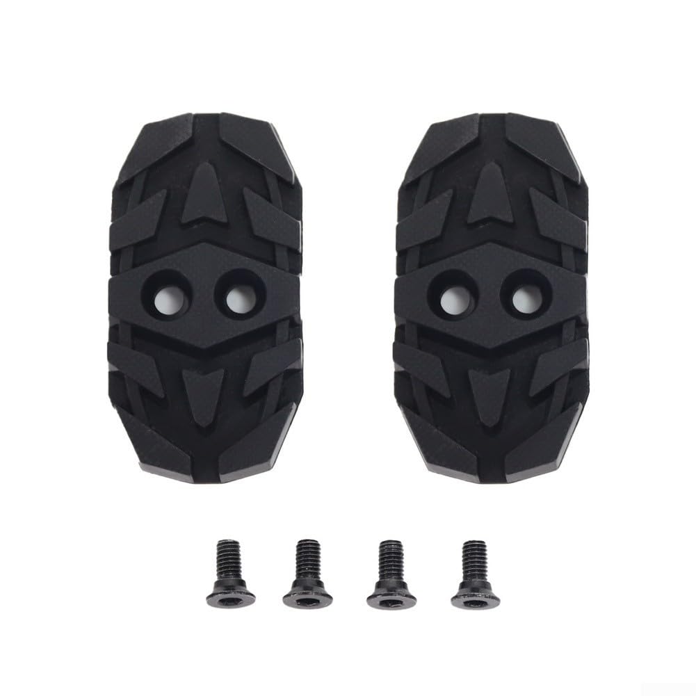 MTB Cleat Cover Adapter Converts Cleats to Flat Pedal Ready Interface for Trek and Other Popular Mountain Bike Shoe Brands
