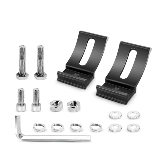 Nilight 2PCS Base Mounting Brackets Universal Slide Bracket Kits for LED Light Bar, Model: 90035B