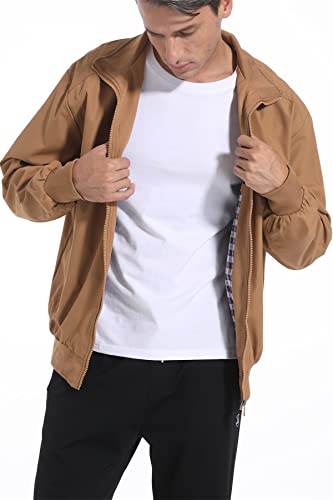 perdontoo Men's Casual Shell Jacket Zip Up Windbreaker Outdoor Recreation Coat4
