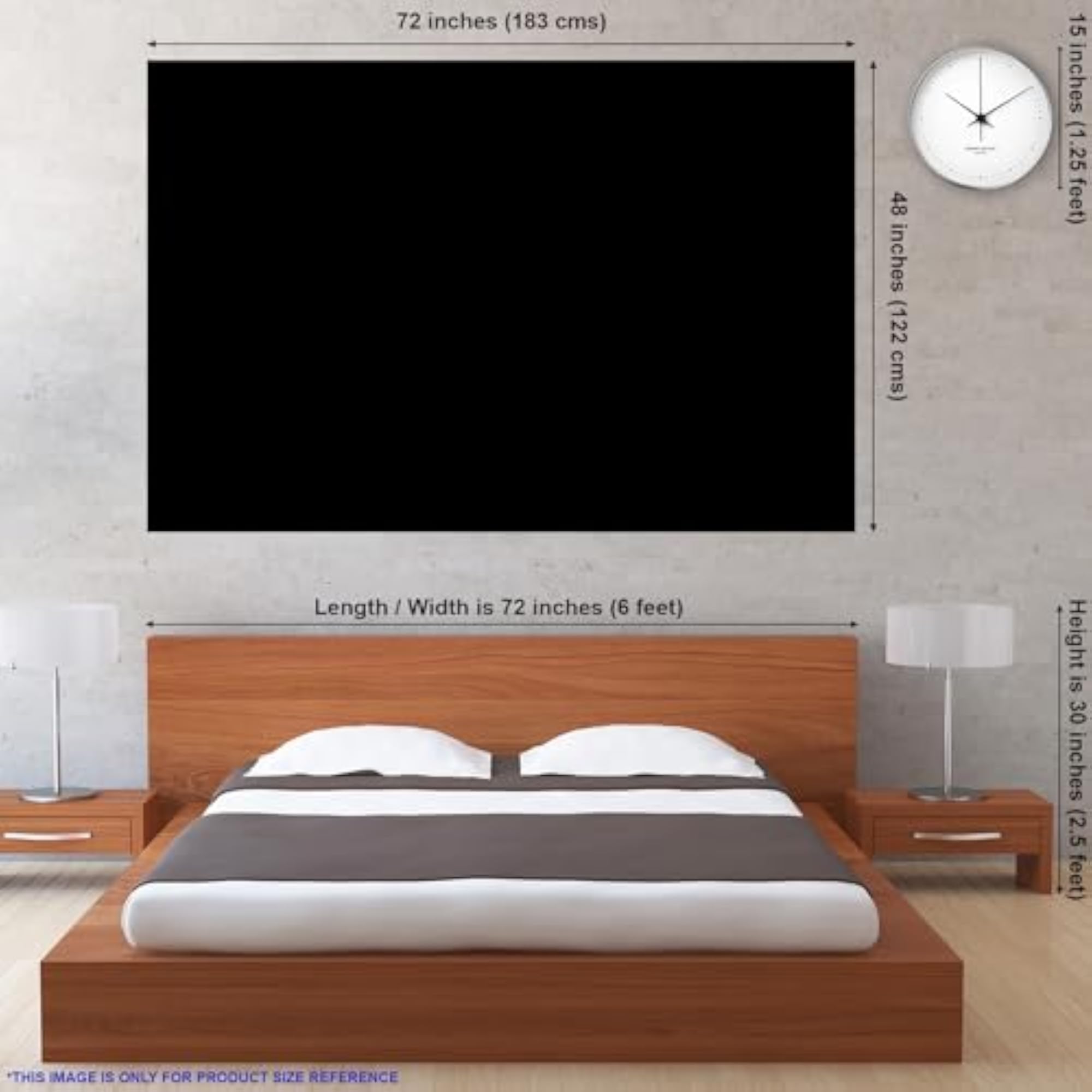Abstract Black & White Perspective Check Effect Wall Sticker