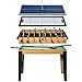 homcom Tavolo Multigioco 4 in 1 con Calcio Balilla, Biliardo, Ping Pong e Hockey da Tavolo, Accessori Inclusi, MDF e Acciaio, 107x61x84.5cm
