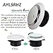 4 Inch Adjustable Air Vents, ABS Soffit Vent Round Soffit Air Vents Exhaust Wall Ceiling Vent Wall Ceiling Cover for Indoor Use