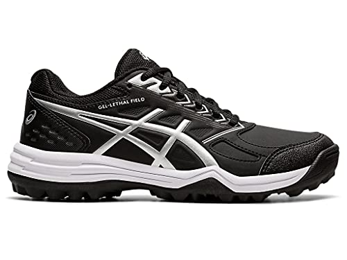 ASICS Women's Gel-Lethal Field Shoes, 10.5, Black/Pure Silver