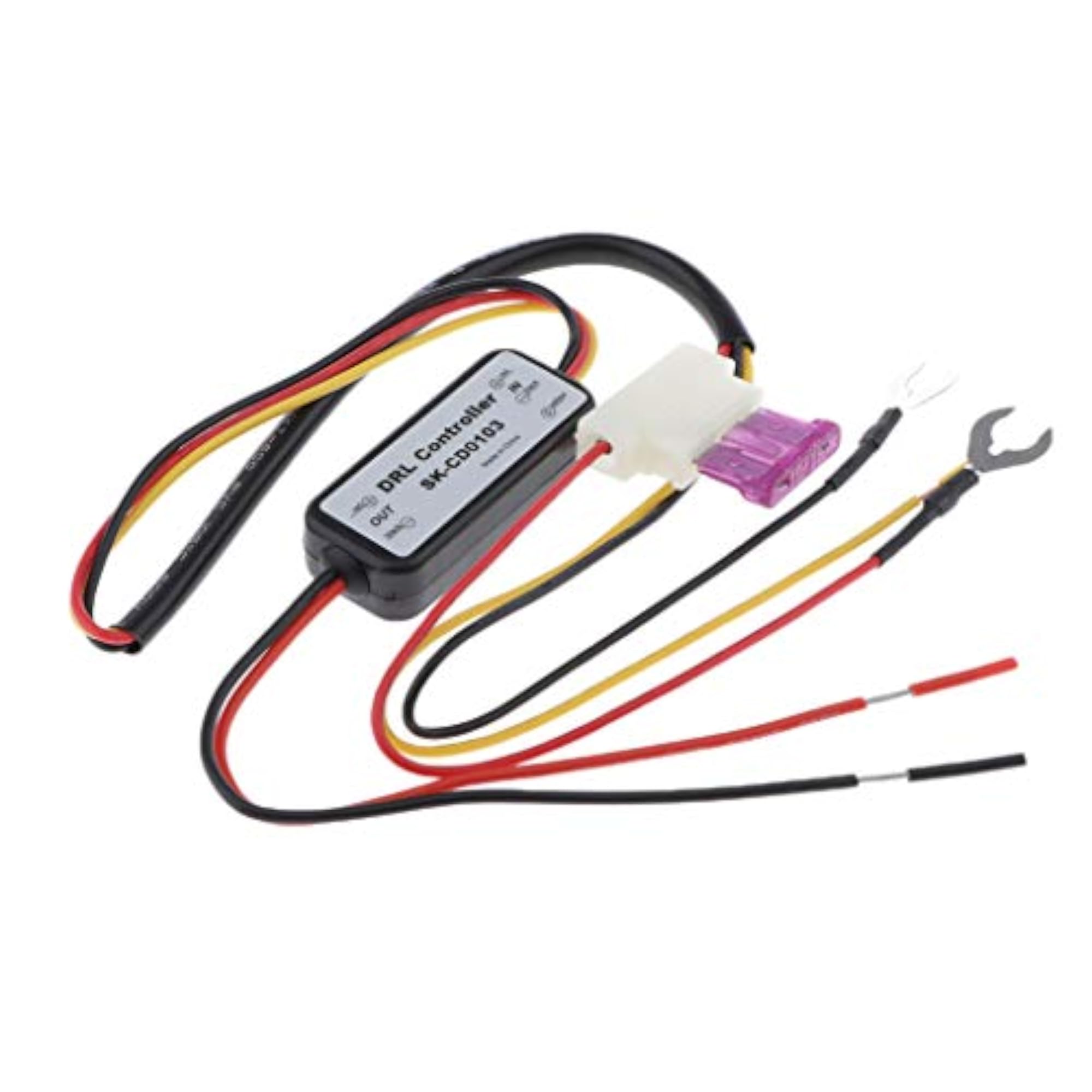 Car LED Daytime Running Light Relay Harness Dimmer 5A Auto DRL Controller