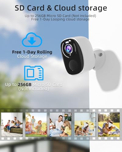 Image of 5G /2.4G Wifi Security Cameras Wireless Outdoor , 2K Battery Powered WiFi Cameras with AI Motion Detection Spotlight Siren,Color Night Vision, 2-Way Talk, Waterproof, Cloud /SD Storage, Works w /Alexa