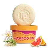 Vitamin B5 + Citrus Essential Oils Shampoo Bar – Dry shampoo for Hair Care - For Women & Men – Strengthens Damaged Hair – Natural, Paraben & Sulfate-Free – For All Hair Types – Made in USA – 4.5oz