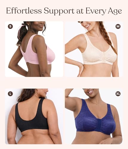 Image of Carole Martin Full-Freedom Comfort Front Closure Bra for Women, Wireless