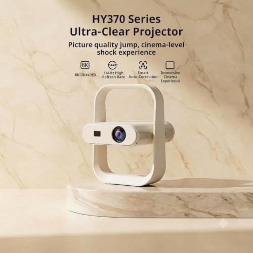 Image of TECHNOVIEW Projector, 1080p and 4k HD Supported, Electric Focus & Auto Keystone, Support All OTT Apps, 180 Gimbal Stand, Upto 100 inch Screen