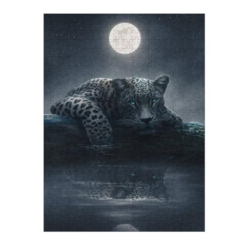 Rompecabezas para adultos de 500 piezas Moonlit Jaguar 2, regalo de cumpleaños y Navidad 3