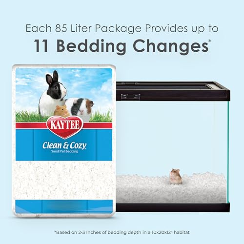 Kaytee Clean & Cozy White Paper Bedding, Made for Small Animals, 85 Liters - Image 2