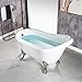 WOODBRIDGE B0021-C-Feet+C-Drain Bathtub, Chrome