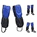 Veesper 1Pair Snow Ankle Gaiters, Waterproof Breathable Lightweight Leg Boot Hiking Gaiters Boot Gaiters Running Gaiters Outdoor Gaiters for Kids Child Sapphire