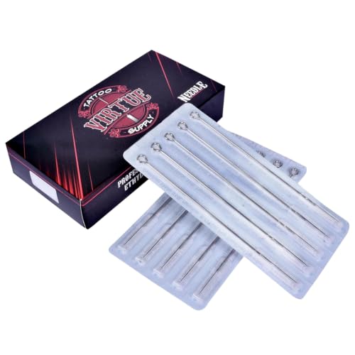 Image of Tattoo Needles - Virtue Needles Professional Sterilized Disposable 50PCS Round Liner Tattoo Needle Tattoo Machine Tattoo Supplies (7RL)