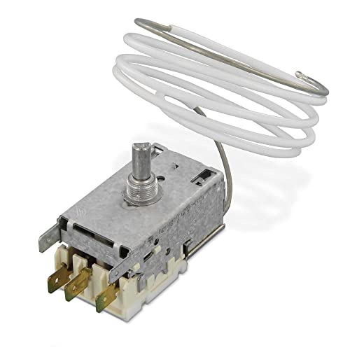 DL-pro Termostato para AEG Electrolux Zanussi 226215403/8 2262154038 Ranco K59-L1260 1080mm tubo capilar 3 x 6,3mm AMP Termostato de refrigeración Termostato regulador de temperatura para frigorífico
