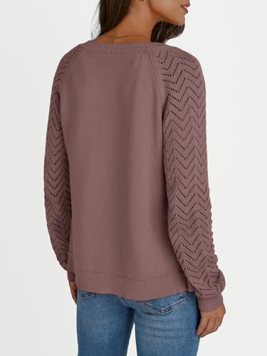 LILLUSORY Womens Hollowed-Out Crochet Cardigan Sweaters Soft Knit Lightweight Slightly Cropped Sweater4