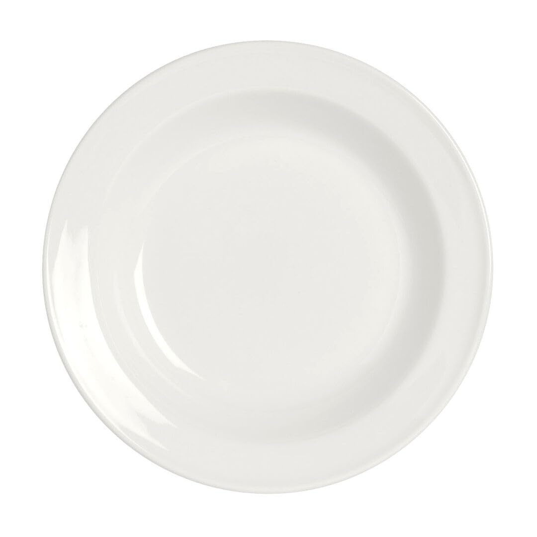 Steelite Simplicity White Rimmed Atlanta Soup Plate 9inch / 23cm, Case of 24